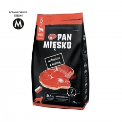 Pan Mięsko wołowina z koziną - granulat M 9kg
